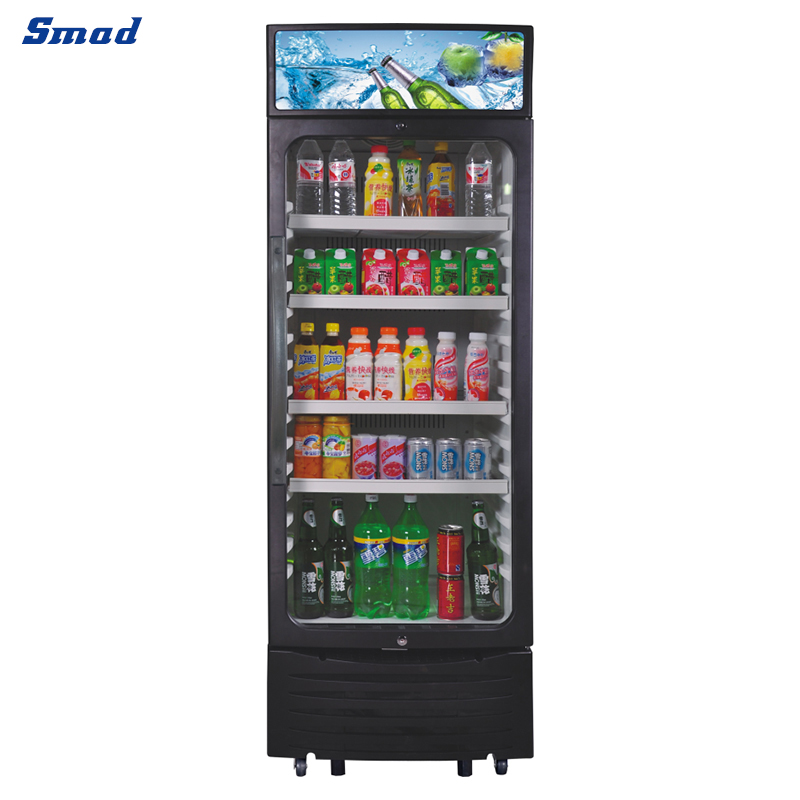 
Smad Coke Fridge Cooler with Ad Top Light Case
