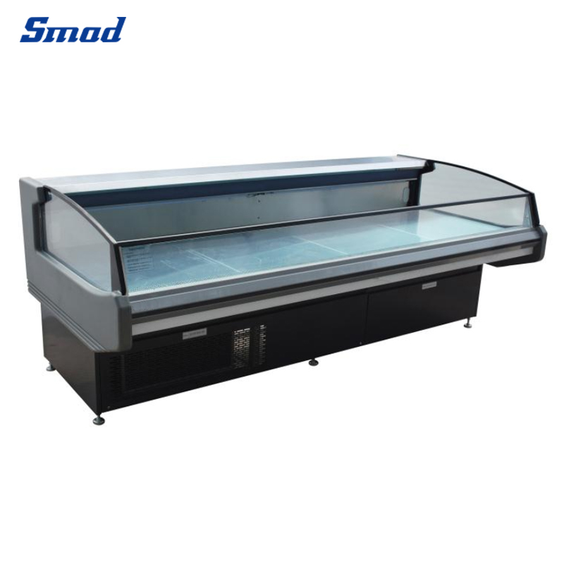 Smad Supermarket 221L Fresh Meat Open Display Chiller with Stainless Steel