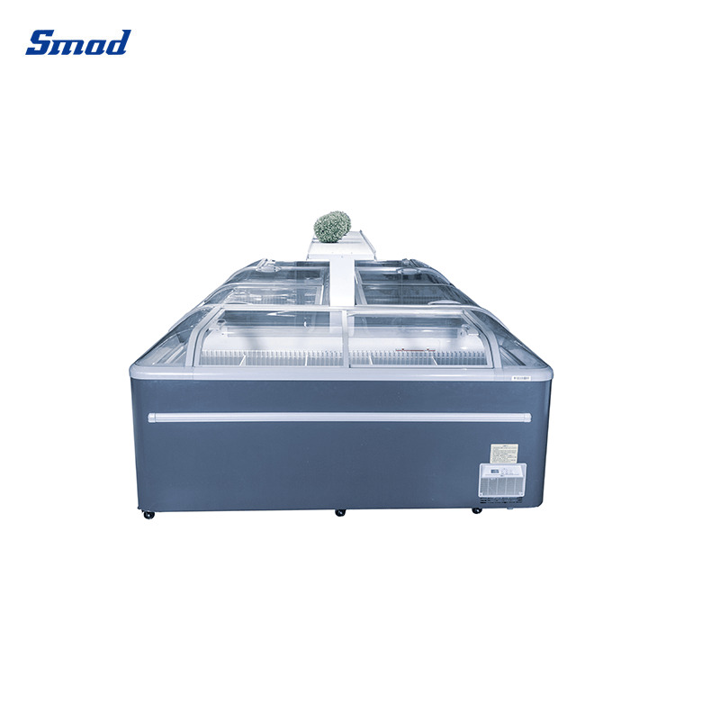 
Smad 960L Supermarket Island Display Freezer with Electronic temperature control