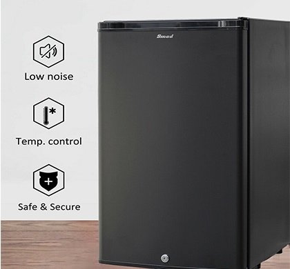 A mini fridge has multiple functions that can be used in different situations