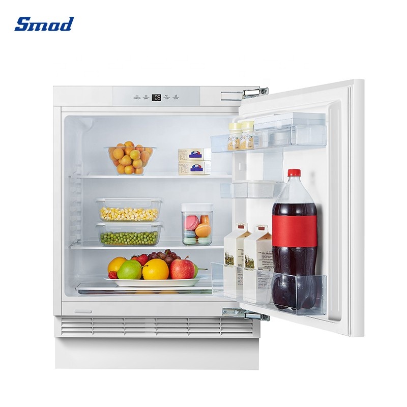 Smad 137l energy saving built-in mini fridge with soft led lighting