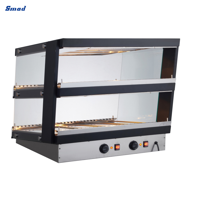 
Smad 0.85㎡ Independent Heat Food Display Warmer with light controls for each shelf