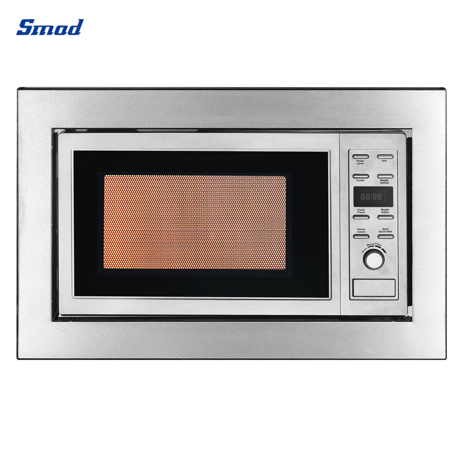 Smad 20L 700W Stainless Steel Built In Microwave Oven with Grill