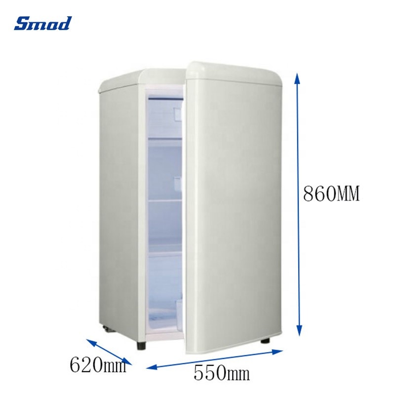 
Smad 95L/125L White Retro Under Counter Fridge Freezer with Crystal crisper