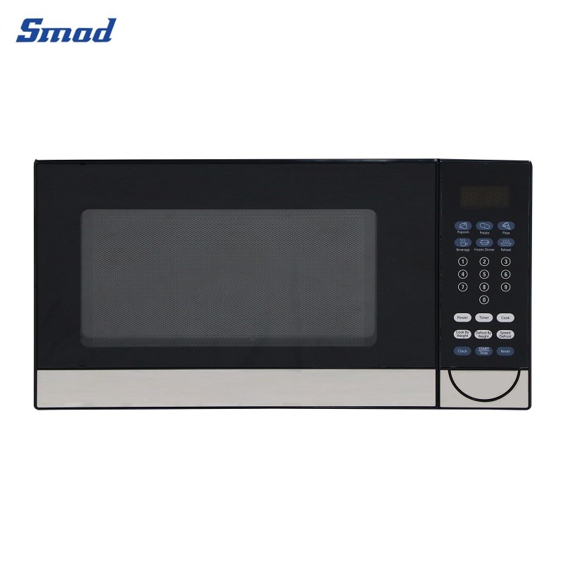 Smad 1.1 Cu. Ft. 100W Digital Control Countertop Microwave Oven with 6 Auto-cook functions