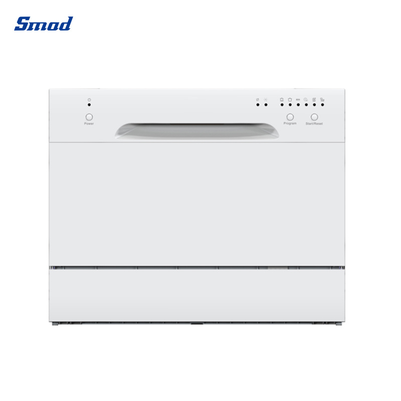 
Smad 6 Sets Countertop Dishwasher with 6 Wash Programs
