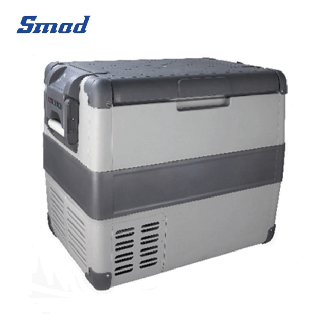 Smad 1.8 Cu. Ft. AC/DC Fridge Freezer 2 in 1 Portable Car Refrigerator with Interior lighting