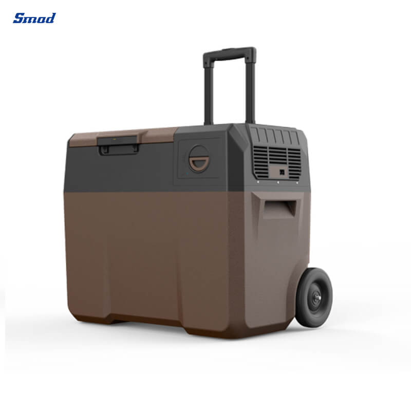 Smad 2022 New Design 50L 12/24V Compressor Cooler Box with Optional Built-in Battery