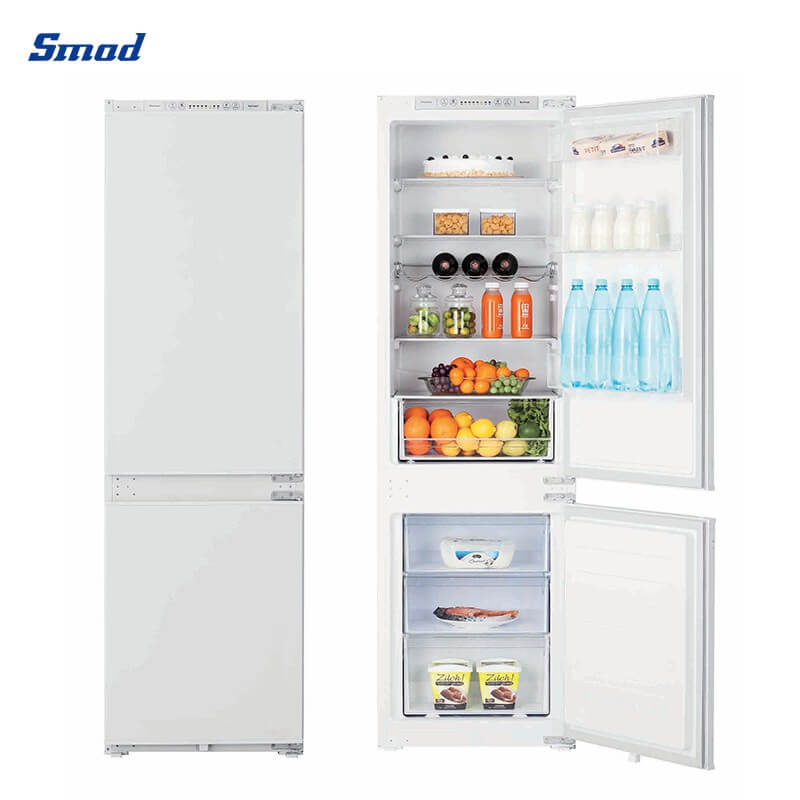 
Smad 226L 50/50 Integrated Slim Fridge Freezer with Dual-Tech Cooling