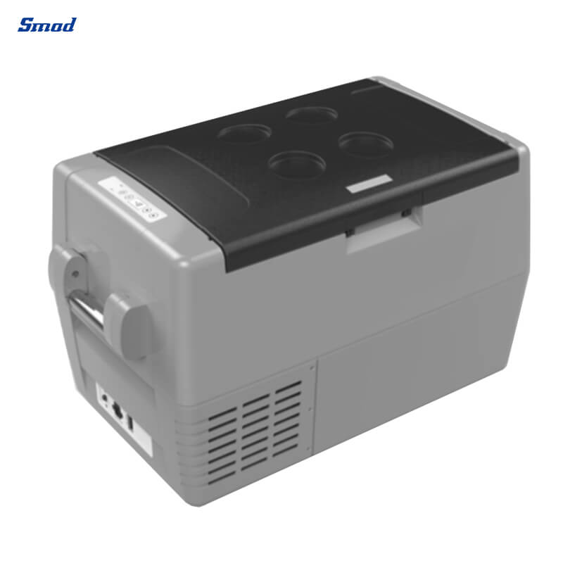 Smad 2.1 Cu. Ft. DC 12/24V Portable Car Refrigerator with Digital Control Panel