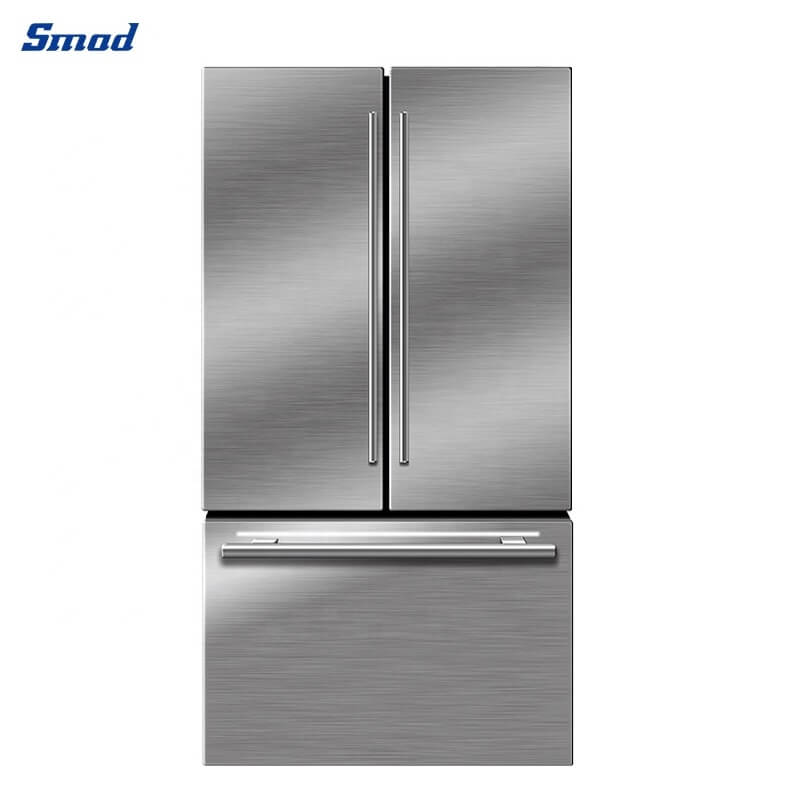 
Smad 20.9/26.6 Cu. Ft. Frost Free French Door Refrigerator with Freezer automatic ice maker