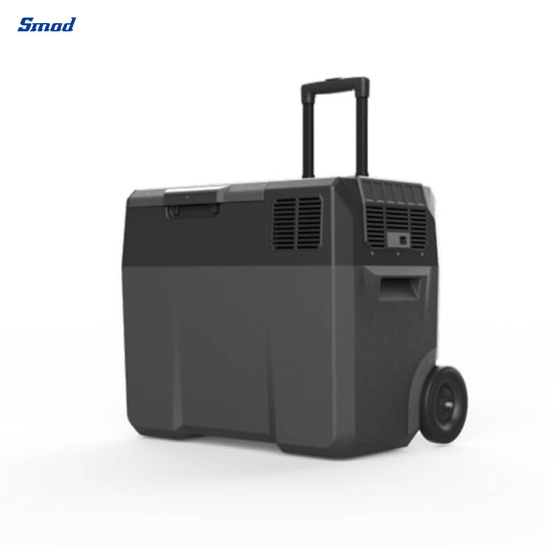 
New Design 1.8 Cu. Ft. DC Compressor Portable Cooler Box for Car with 3-Stage Car Battery Protection