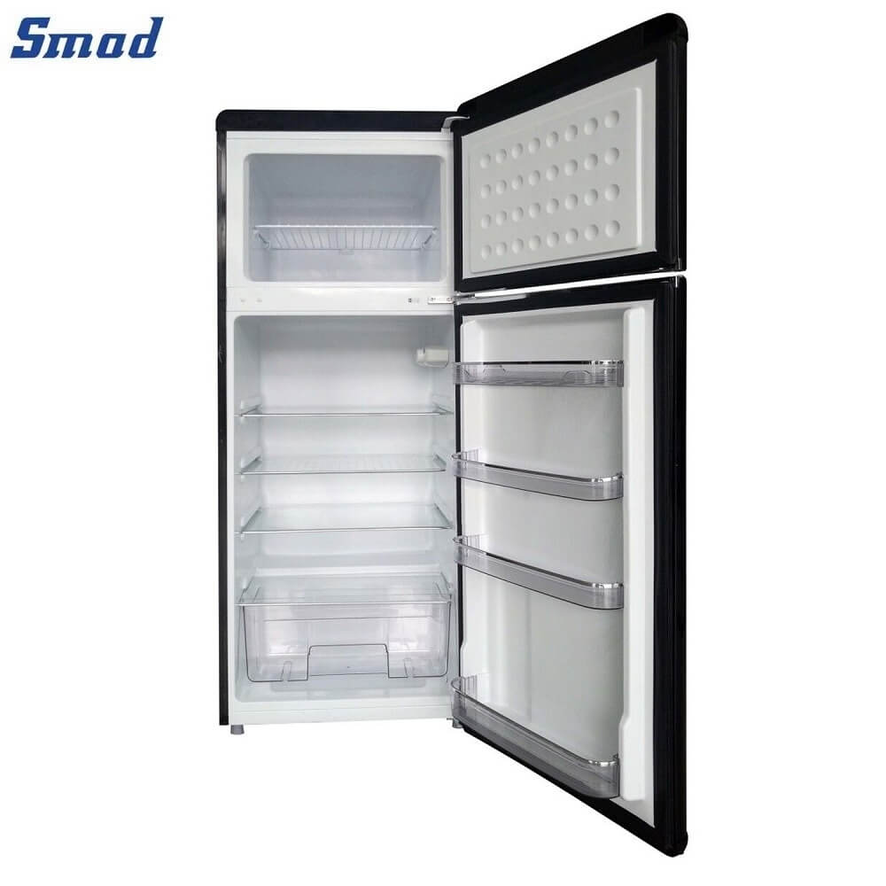 
Smad 218/260L Black Retro Fridge with Door balcony