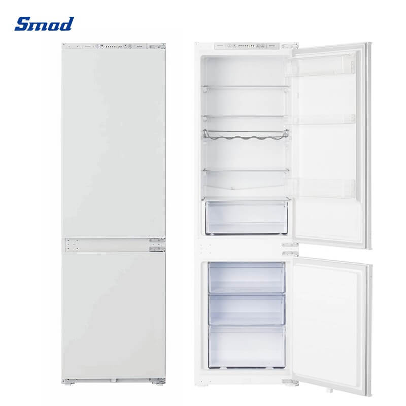 
Smad 226L 50/50 Integrated Slim Fridge Freezer with Door Alarm Function