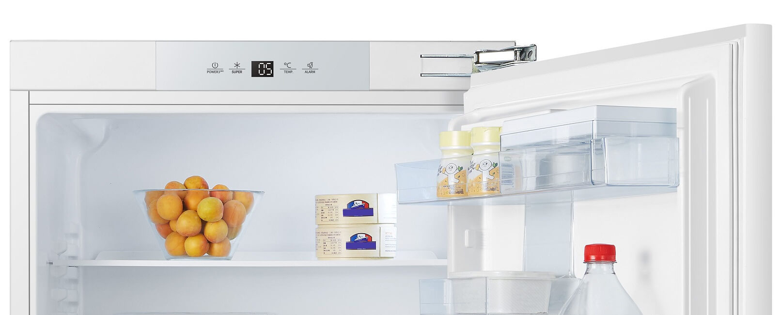 Smad 137L Frost Free Integrated Larder Fridge Freezer with Electronic temperature control