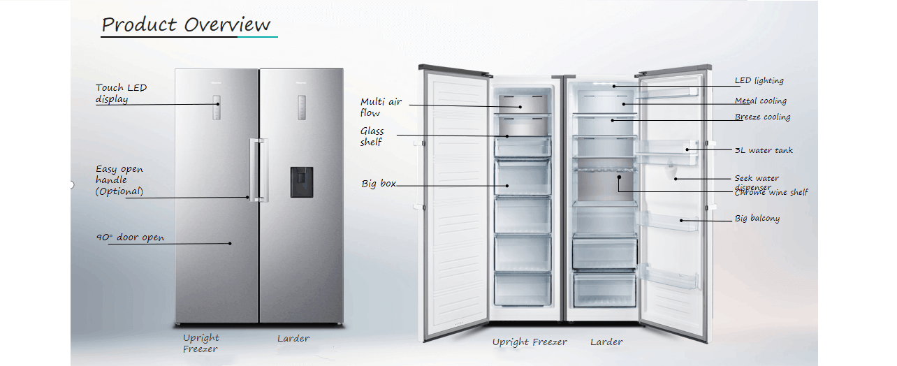 
Smad 194L Tall Upright Freezer Product Overview