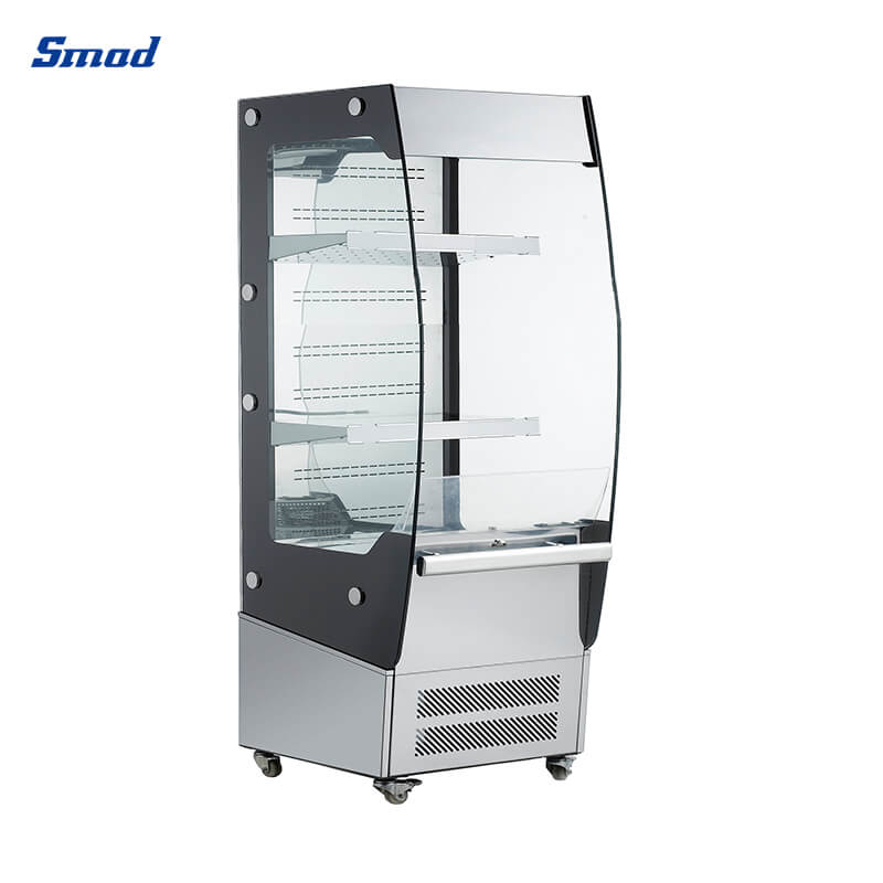 Smad Upright Beverage Open Display Cooler with Digital temperature Controller