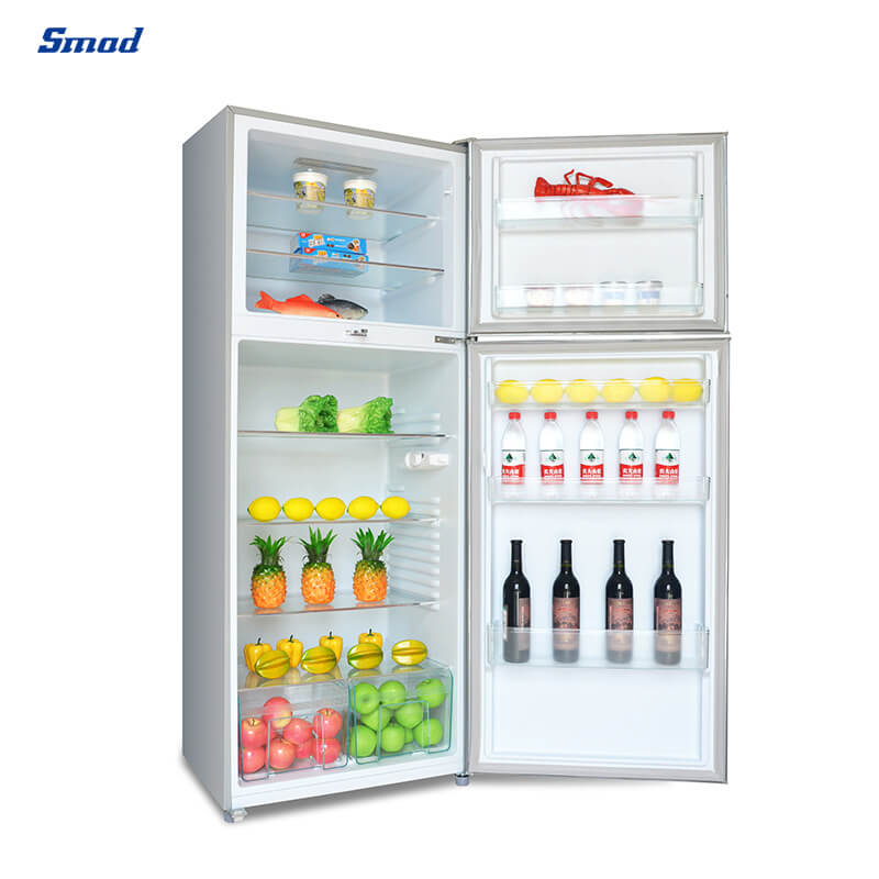 
Smad 472L Silver Double Door Fridge Freezer with Mechanical temerature control