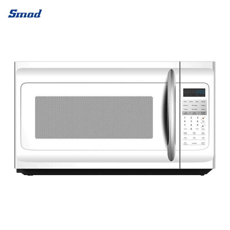 Smad 30 Inch White / Black Stainless Steel Over the Range Microwave with 10 power level
