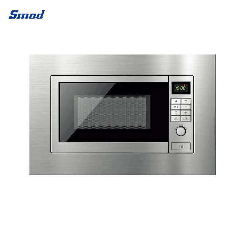 Smad 20L 700W Stainless Steel Built In Microwave Oven with Door Safety Lock System