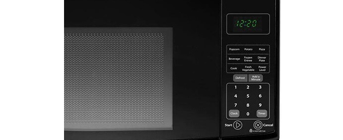 Smad 0.7 Cu. Ft. Black / White Countertop Microwave with Digital control