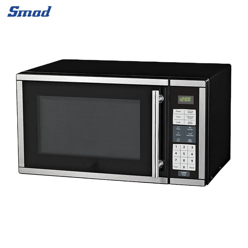 Smad 0.7 Cu. Ft. Digital Portable Mini Countertop Microwave with Removable Glass Turntable