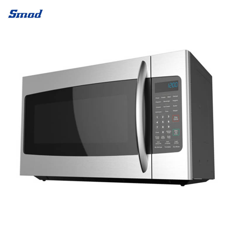 
Smad 1.8 Cu. Ft. 1000W Over the Range Microwave Oven with Removable glass