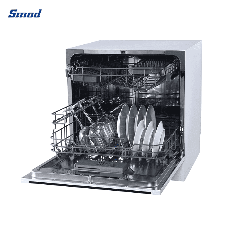 
Smad Table Top Compact Dishwasher with 1-24H Delay Start
