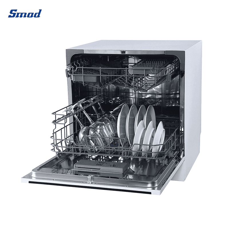 
Smad Table Top Compact Dishwasher with 1-24H Delay Start
