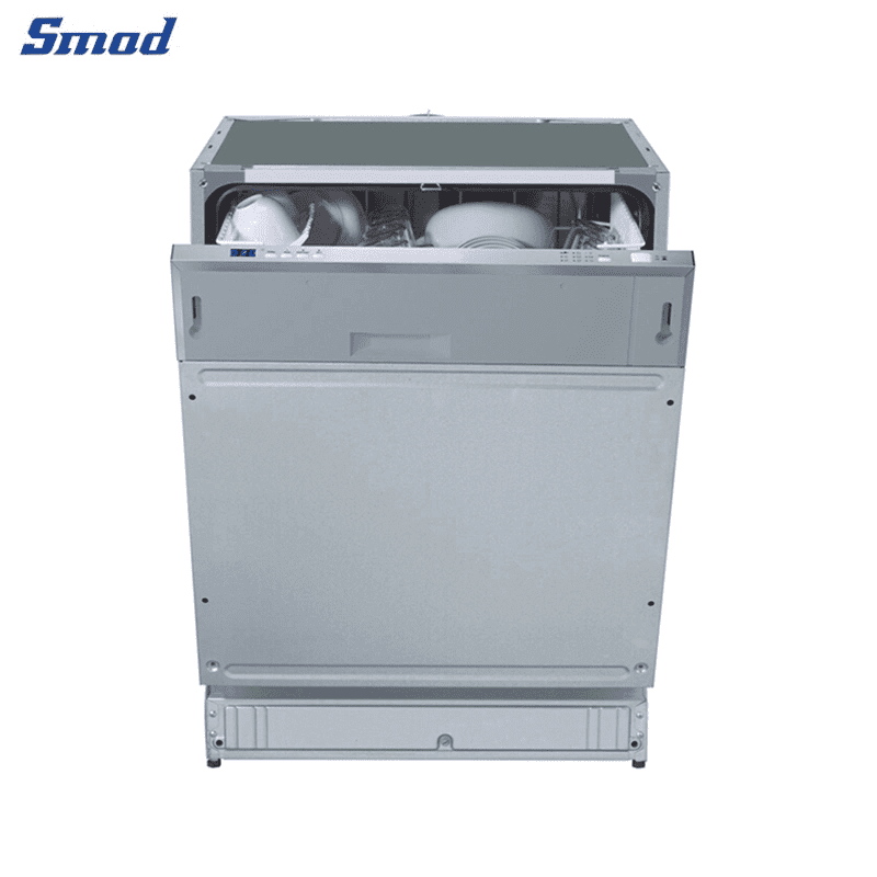 Smad 12 Sets Automatic Fully Integrated Dishwasher with 7 Washing Programs