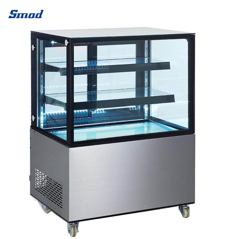 Smad Automatic defrost Countertop Cake Display Fridge with Digital temperature control