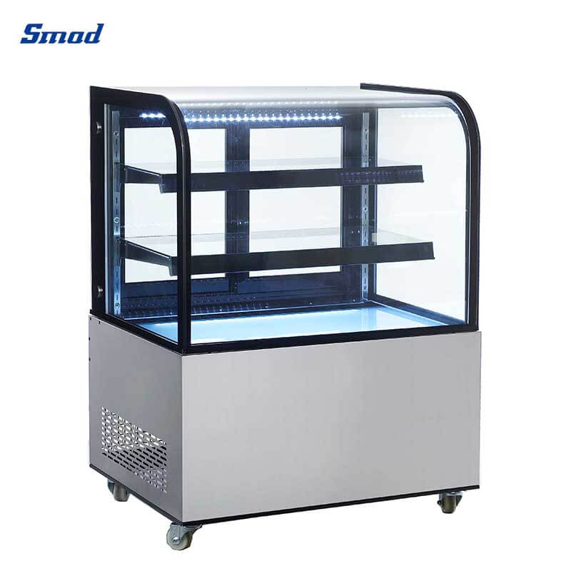 Smad Automatic defrost Countertop Cake Display Fridge with Digital temperature control