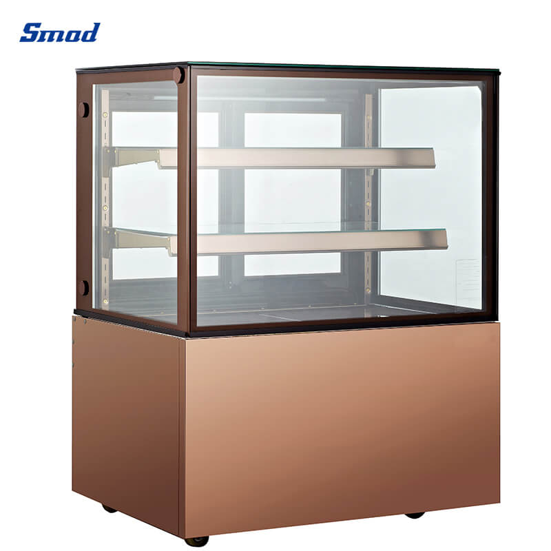 
Smad Countertop Refrigerated Display Case with 2 adjustable glass shelves