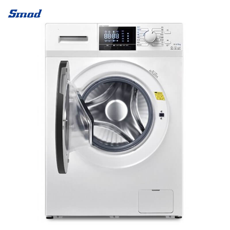 
Smad A+++ Stainless Steel Front Load Washing Machine with Big LED display