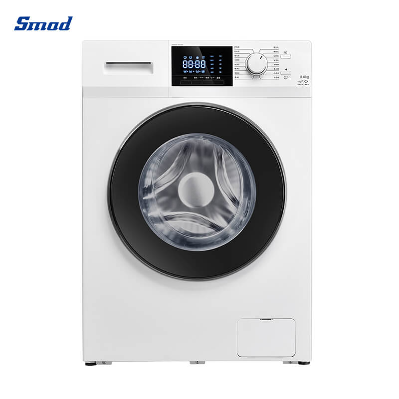 Smad A+++ Stainless Steel Front Load Washing Machine with Digital Inverter Motor