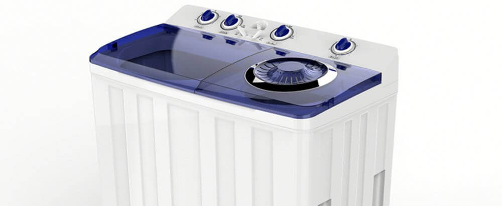 
Smad 7Kg Twin Tub Washing Machine with Mechanical Wash Timer controller