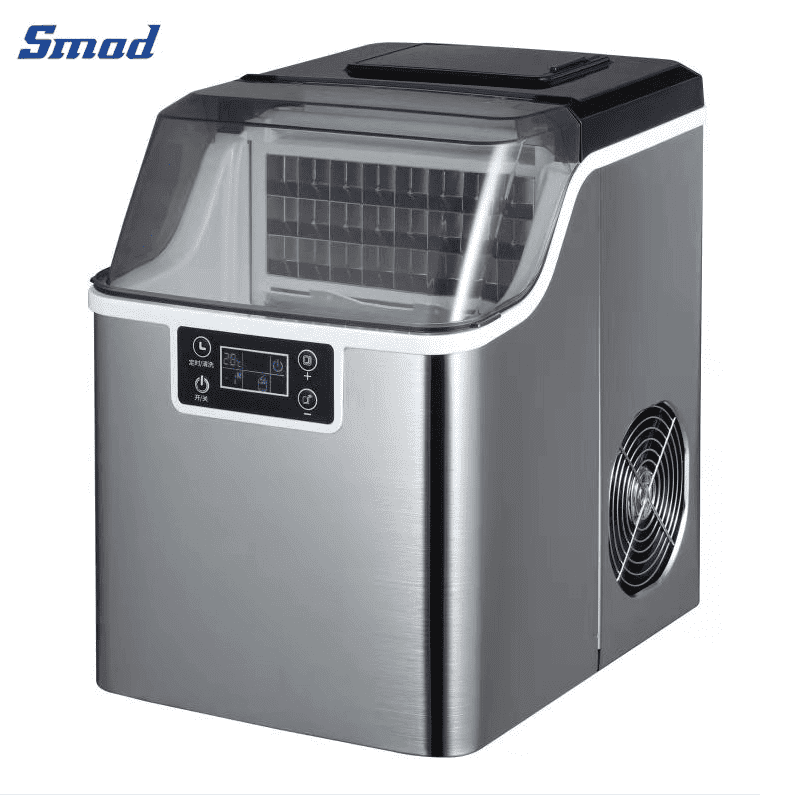 Smad 20KG/24H Portable Countertop Square Type Ice Cube Maker
