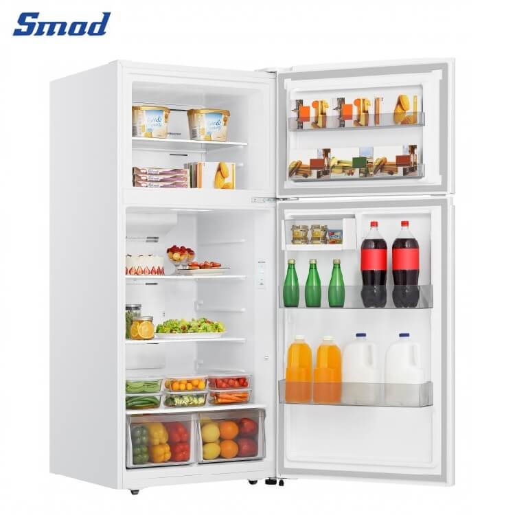 Smad 18 Cu. Ft. Full Size Top Mount Freezer Refrigerator with Reversible Door