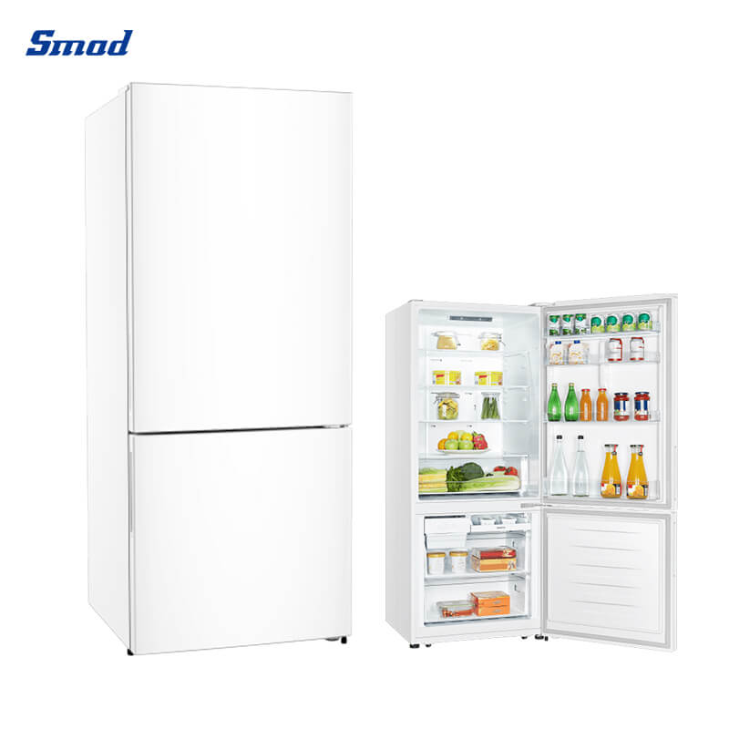 
Smad 14.8 Cu. Ft. White Refrigerator Bottom Freezer with Full-width adjustable shelf