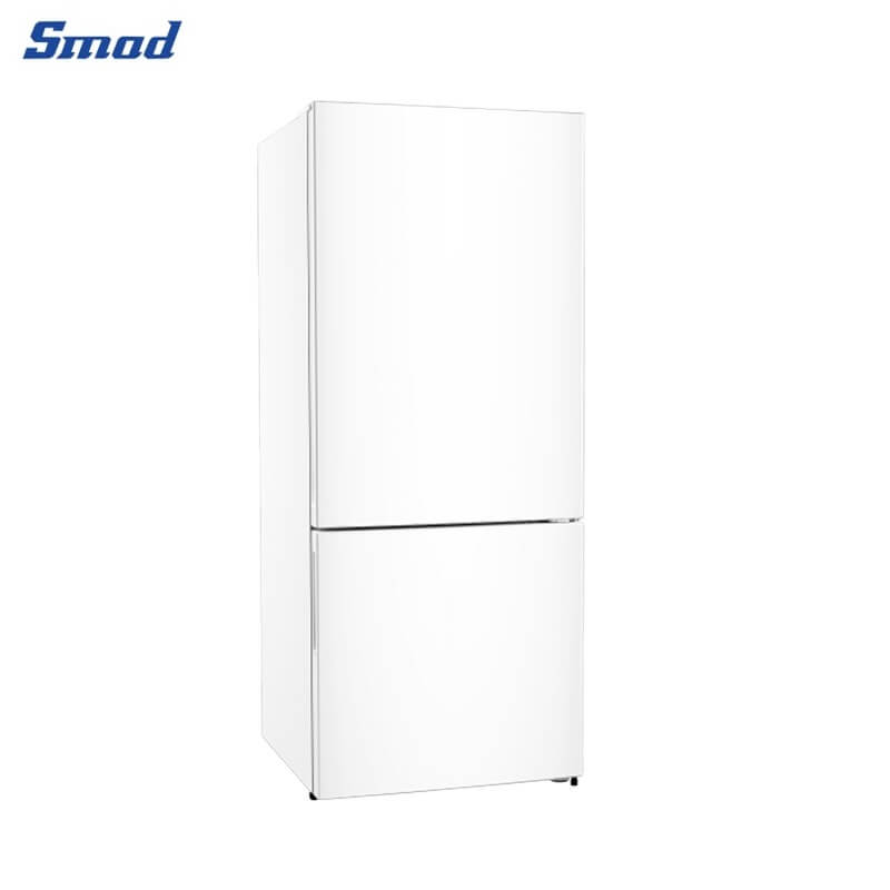 
Smad 14.8 Cu. Ft. White Refrigerator Bottom Freezer with LED lighting