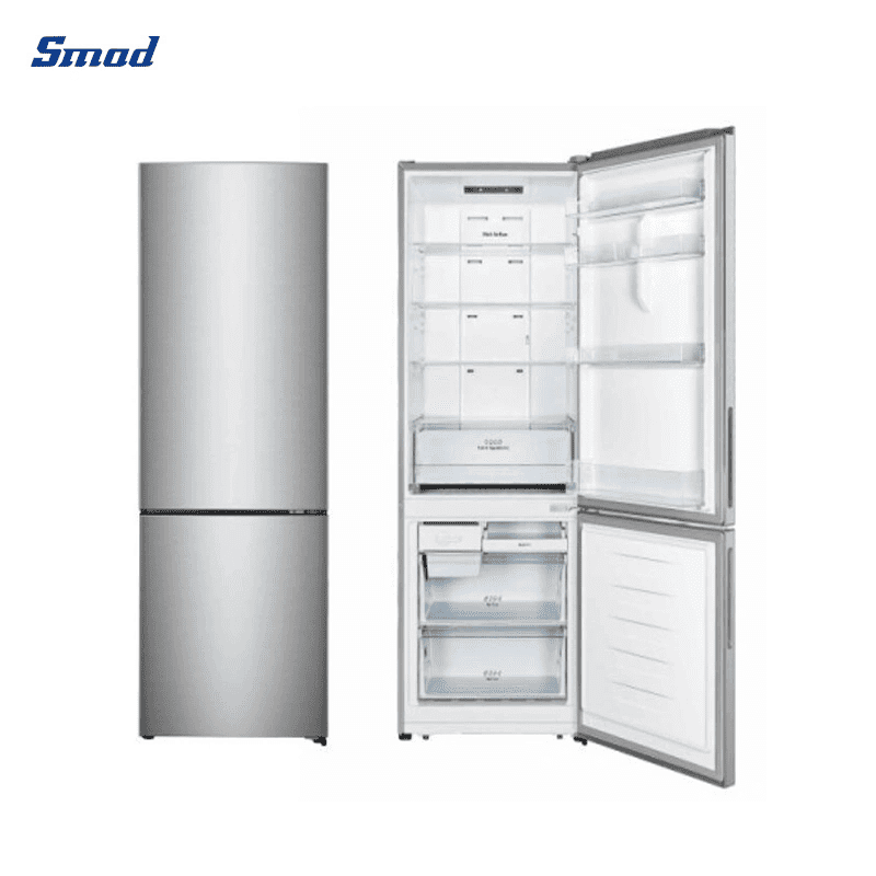 Smad 12.5/11.5 Cu. Ft. Stainless Steel Bottom Mount Freezer Refrigerator with Reversible door