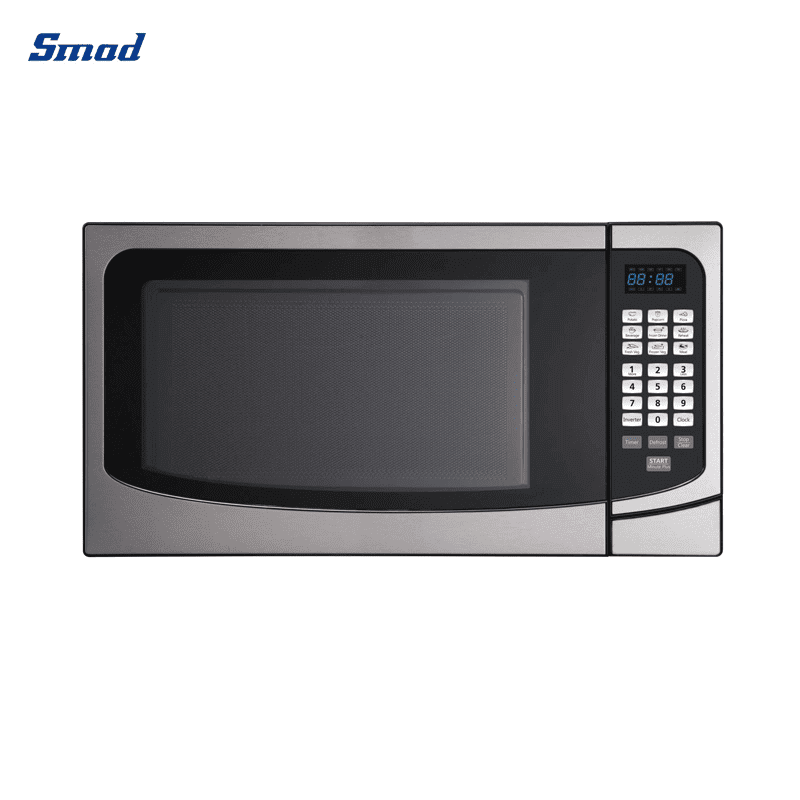 
Smad 1.4 Cu. Ft. Stainless Steel Countertop Microwave Oven with Touchpad electronic control panel