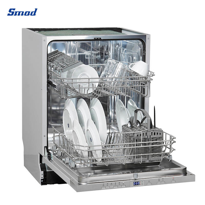 
Smad 24'' Automatic Panel Ready Dishwasher with Ultra Quiet 49dBA