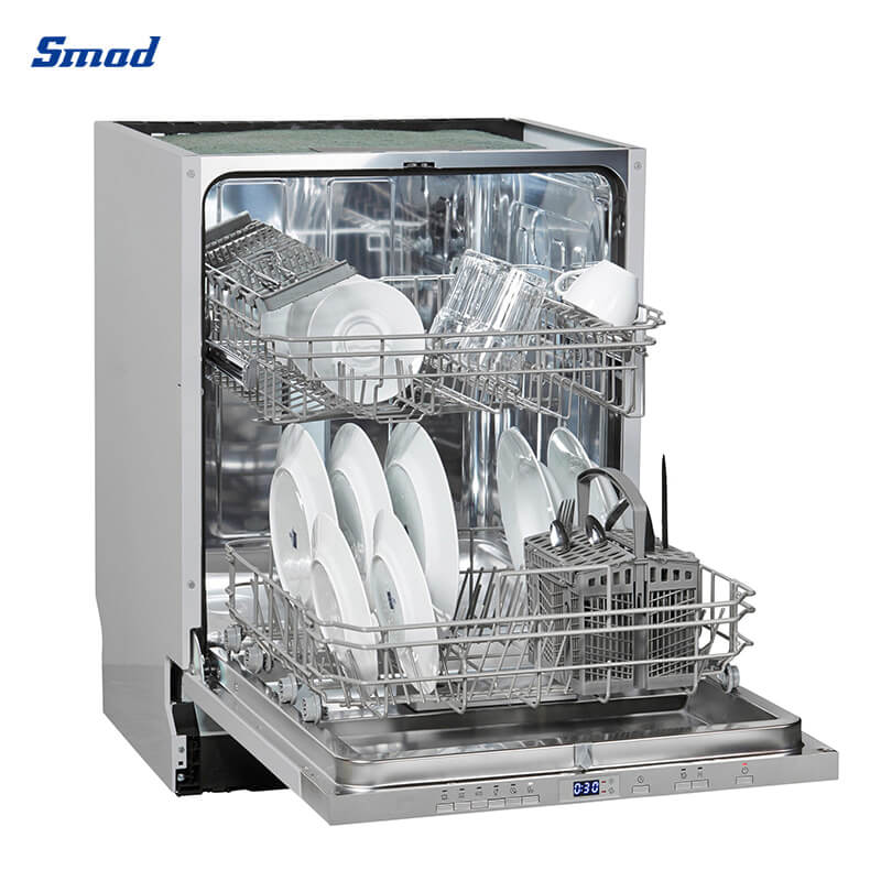 
Smad 24'' Automatic Panel Ready Dishwasher with Ultra Quiet 49dBA