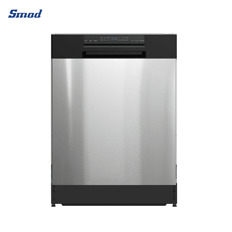 Smad 24″ Front Control Semi Built-in Dishwasher with Adjustable Upper Rack