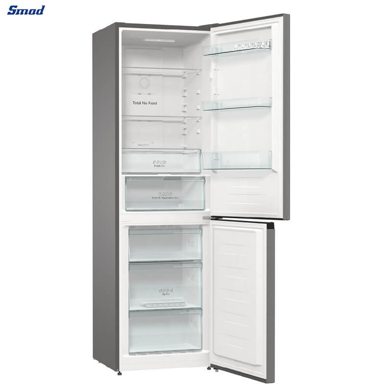
Smad 2 Door Stainless Steel Refrigerator with Fast Freezing