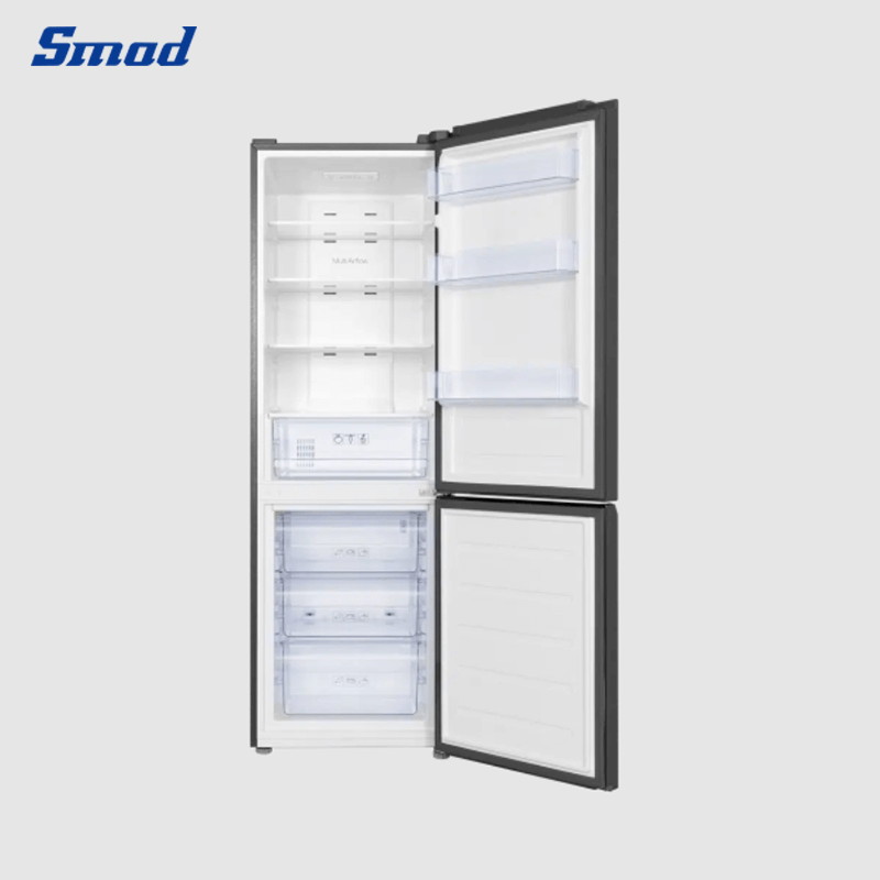 
Smad 306L Double Door Fridge Freezer in Graphite with Glass Shelf