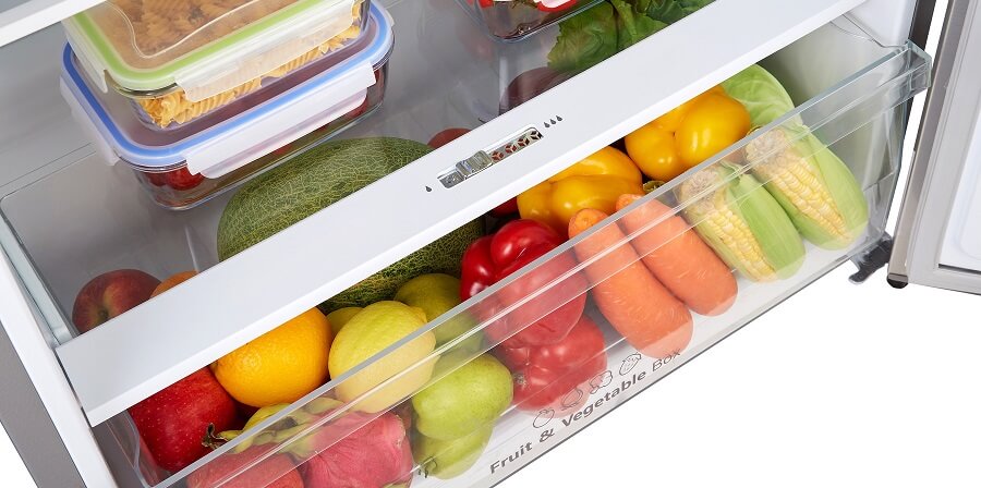 
Smad 300L Frost Free Bottom Freezer Fridge Freezer with Moisture Fresh Crisper