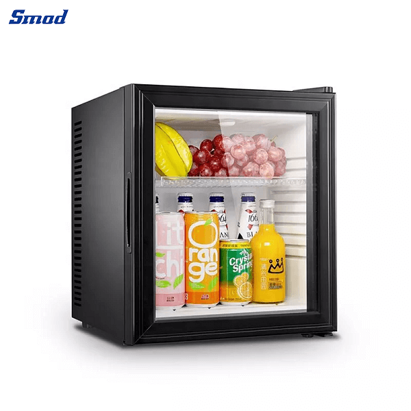 Smad 32L Glass Door Mini Drink Fridge with Heat pipe technology