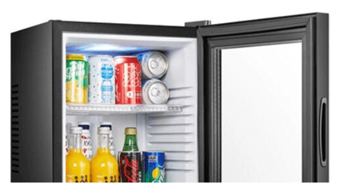 
Smad Small Bar Fridge with Soft interior LED light